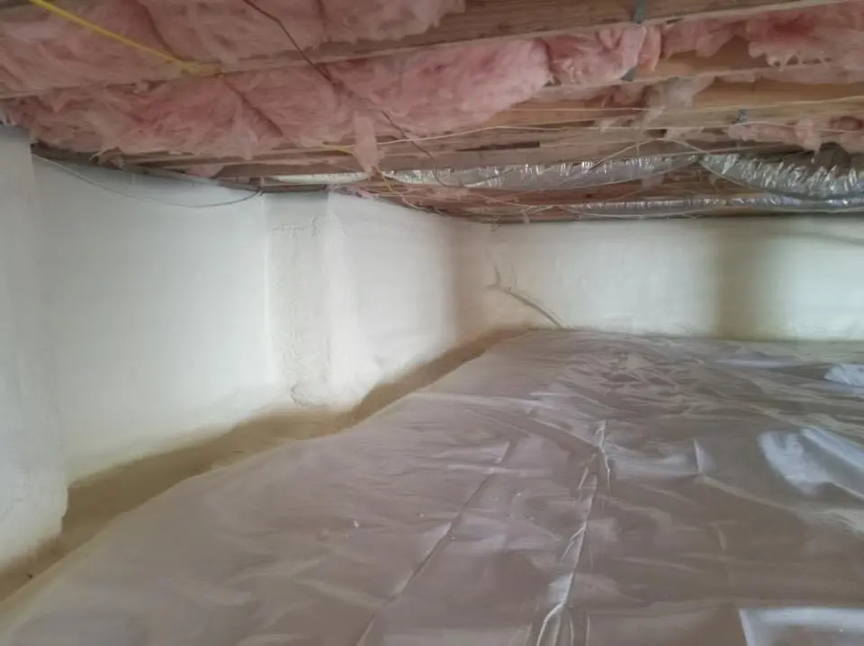 Crawl space encapsulation with closed-cell spray foam for Spray Foam Roofing Repair in Amsterdam